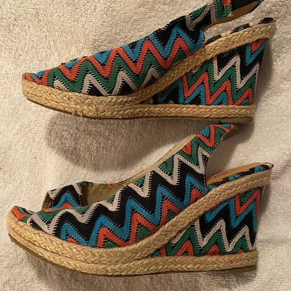 Peep toe wedges - Picture 2 of 4